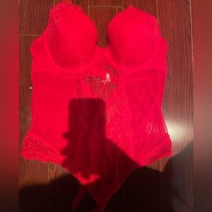 La Vie En Rose- Red Bodysuit